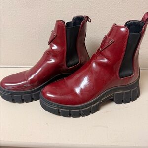 Guess Red Combat Boots